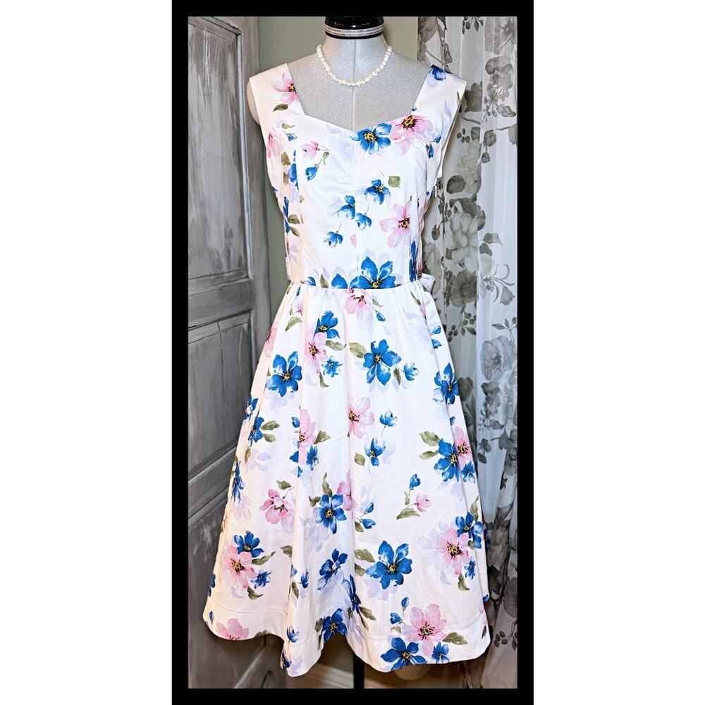 Liz Lisa Large Floral Back Ribbon OP Dress Jfashion Gyaru Himekaji Girl Japan - Picture 4 of 16